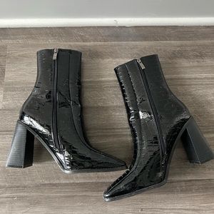 Nasty Gal Snake Skin Booties